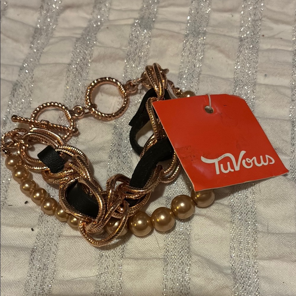 Gold and Black Women's Bracelet